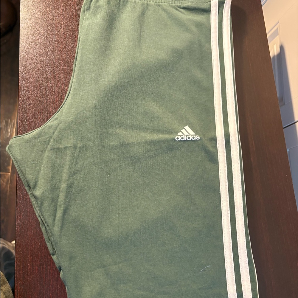 Adidas Green Women’s Athletic Shorts - Picture 2 of 3